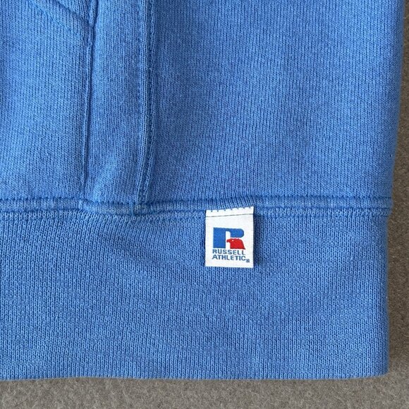 North Carolina Tar Heels Hoodie Y2K Russell athletics Mens M NCAA Baggy Blue VTG - Picture 6 of 16